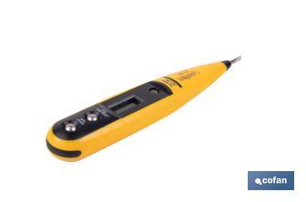 Digital voltage tester | 0-220 AC/DC | Size: 140mm - Cofan