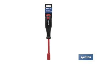 Insulated screwdriver 1,000V | With hex socket wrench tip | SW: 4-13mm - Cofan