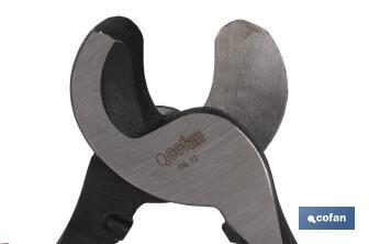 Tenazas cortacables de aluminio y cobre | Para grosores desde 3 hasta 22 mm | Longitud 220 mm - Cofan