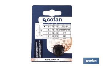 Replacement wheel blade | For pipe cutter | Diameter: 19 x 6.2mm | Ideal for stainless steel - Cofan