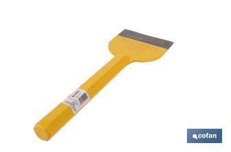 Brick bolster | With no protective handle | Available in two sizes | Steel - Cofan