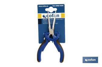 Mini needle nose pliers | Chrome-vanadium steel | Length: 6" - Cofan