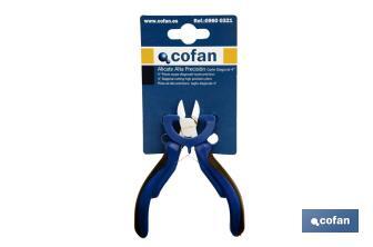 Mini diagonal pliers | Chrome-vanadium steel | Length: 6" - Cofan