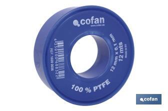 Rollo PTFE DE 12mm X 0,10mm - Cofan