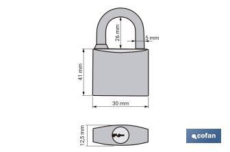 Combination Padlock with 3 digits | Safe lock for daily use - Cofan