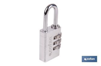 Combination Padlock with 3 digits | Safe lock for daily use - Cofan