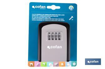 Cofre de Chaves | Combinação modificável de 4 dígitos - Cofan