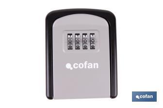 Caja de seguridad para llaves | Combinación de 4 dígitos modificable - Cofan