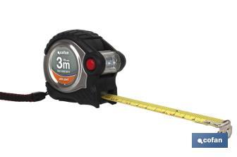 "Super" measuring tape Magnet + "Led" light - Cofan