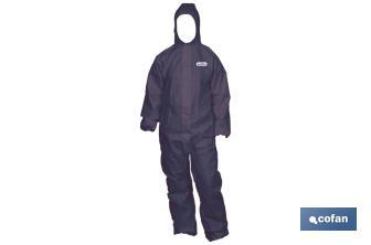 Disposable coveralls | Available in blue or white | Available in various sizes | New non-woven fabric - Cofan