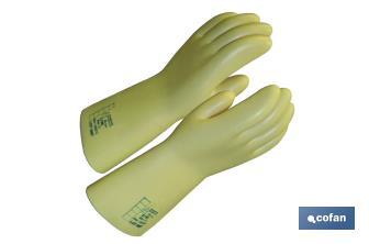 Gants isolants pour haute tension | Sécurité extrême | Commodes et résistants | Couleur blanche - Cofan