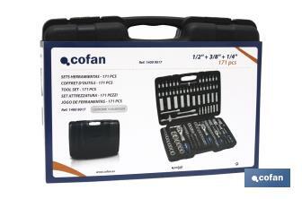 Professional hand tool box 171 units - Cofan