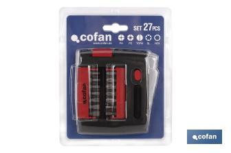 Kit of 1/4" bits - Cofan