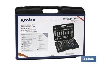 Professional hand tool box 171 units - Cofan