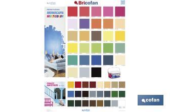 Poster/Plakat mit Palette von Farben - Cofan