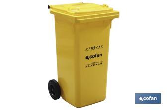 Rubbish Bins | 120-Litre Capacity | Easy transportation - Cofan