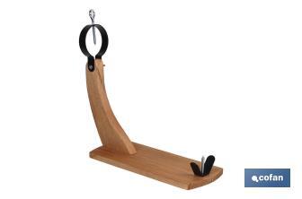 Jamonero Góndola | Modelo Reserva | Fabricado en Madera | Medidas 37,5 x 16,8 x 60 cm - Cofan
