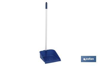 Basic Dustpan | Eidan Model | Blue | Size: 23 x 12 x 86cm | Plastic - Cofan