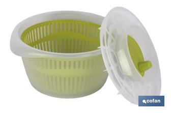 Salad spinner | Light green | Polypropylene | Size: 27 x 18cm - Cofan