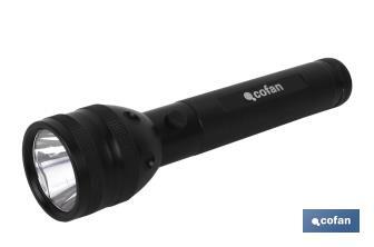 Aluminium torch, 3 Led, 3 functions, 5 x 23cm - Cofan