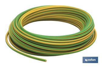 Cable H07V-K Verde/Amarillo (Rollo 10 m.) - Cofan
