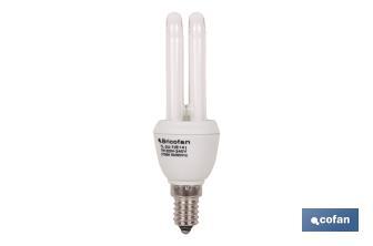 Lámpara Bajo consumo 2U 7W/E14 - Cofan