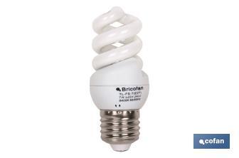 Lámpara Bajo consumo Espiral 7W/E27 - Cofan