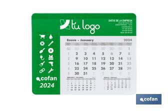 Alfombrilla Calendario - Cofan