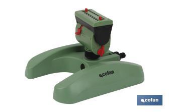 Multifunctional oscillating sprinkler | 16 nozzles | Suitable for garden | Adjustable coverage - Cofan