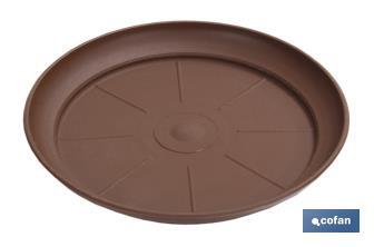 Plato Maceta  "Altea" Bronce - Cofan