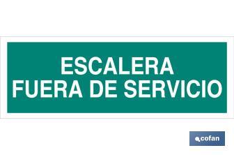 Ladder Out of service. The design of the sing may vary, but in no case will its meaning be changed. - Cofan