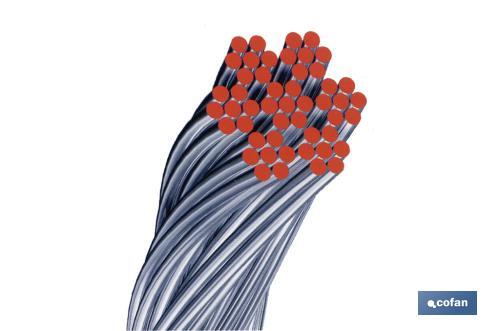 Câble Acier Inoxydable 3mm - 50m Longueur 7x7 Torons AISI 316
