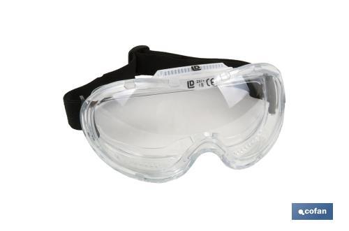 Lunettes de protection contre les projections Confortables et legeres Reglage avec elastique Protection UV 12 unites