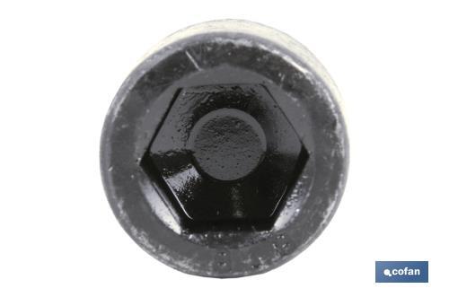 Tornillos Cilíndricos Hex Interior DIN 912 M4x30 Mm - Acero 8.8 Galvanizado Negro, Pack 10 Unidades