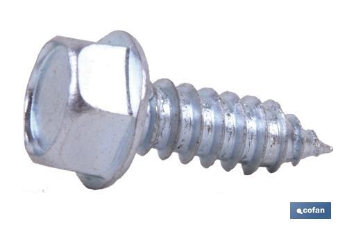 #8 X 1/2 Inch Hex Washer Head Self-Tapping Screws – Type A Zinc Plated (500 Count) Sheet Metal Screws