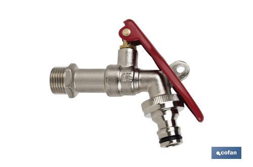 Rubinetto giardino 1 pollice a sfera 1 2 3/4 per esterno