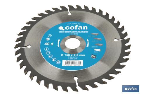 Irfora Hoja De Sierra Circular De 5-1/2 Pulgadas 140 Mm Disco De Corte De Madera De 24 Dientes Para Cortar Madera Dura Y Blanda, Tableros De Partículas Y Madera Contrachapada