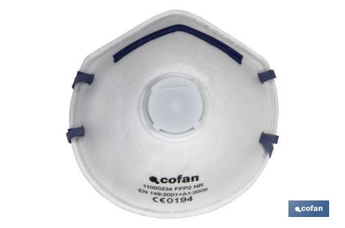 Mascara FFP2 NR Com V lvula Extra Confort EN149 2001 A1 2009 Cofan mascara-ffp2-nr-com-v-lvula-extra-confort-en149-2001-a1-2009-cofan