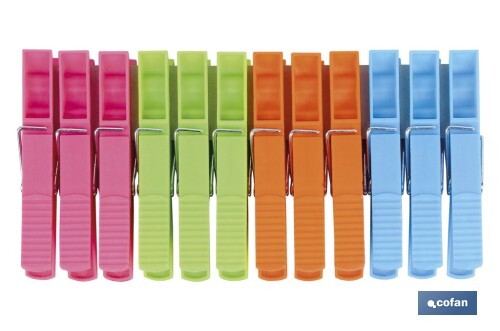 Molas de Plástico Grande | Pack de 12 Unidades | Medida 9 cm de ...