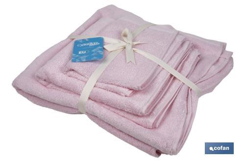 juego de 5 Toallas HP Rosa