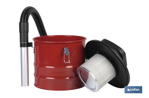Aspirador De Cenizas Eléctrico Nerone Niklas - 1000W, Capacidad 18 Litros, Para Chimeneas Y Barbacoas