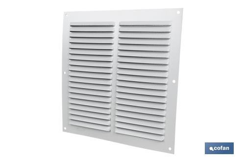 Rejilla De Ventilación Cofan - Aluminio Blanco (17x17cm, Paso De Aire 150cm²)