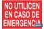 Do not use in case of emergency - Cofan