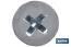 Phillips Cross recessed countersunk head self tapping screw, zinc plated - Cofan