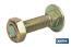 Tornillo de cabeza redonda | Adecuado para cosechadora | Tuerca hexagonal DIN 934 incluida | Clase 8.8 | Disponible en diferentes medidas - Cofan