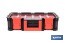 Caja de herramientas modular con organizadores | Tapa de policarbonato | Incluye 8 compartimentos | Capacidad de carga: 20 kg | Compatible con set modular | Medidas: 51,7 x 33,1 x 13,4 cm - Cofan