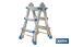 Escalera Plus Multiposición fabricada en Aluminio | Con diferentes medidas y peldaños | Normativa EN 131 y 150 kilos - Cofan