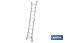Escalera Plus Multiposición fabricada en Aluminio | Con diferentes medidas y peldaños | Normativa EN 131 y 150 kilos - Cofan