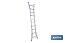 Escalera Plus Multiposición fabricada en Aluminio | Con diferentes medidas y peldaños | Normativa EN 131 y 150 kilos - Cofan