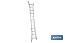 Escalera Plus Multiposición fabricada en Aluminio | Con diferentes medidas y peldaños | Normativa EN 131 y 150 kilos - Cofan
